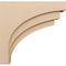 Ekena Millwork 9"W x 36"D x 36"H Thin Rockford Rough Cedar Woodgrain TimberThane Corbel, Primed Tan CORUR09X36X36ROCRCPR - alternate 5